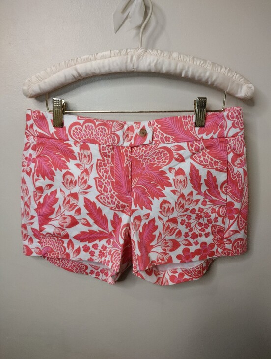 J. Crew Factory Pants - J. Crew Factory Classic Chino Stretch Women's Floral Print Pink and White Shorts